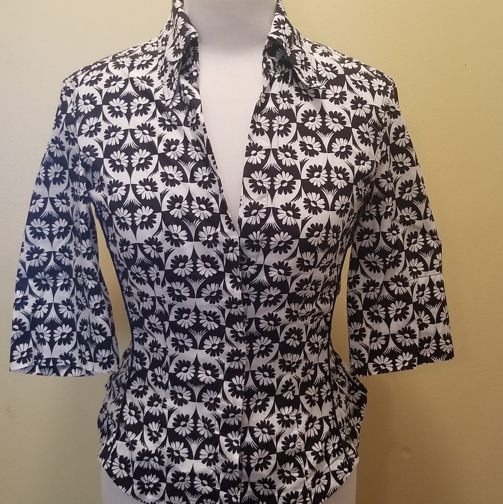 Sportmax Black and White Blouse